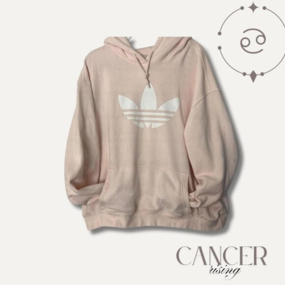 Adidas Tops - adidas Originals trefoil hoodie in light pink